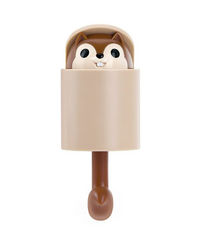 Squirrel wall hook in brown