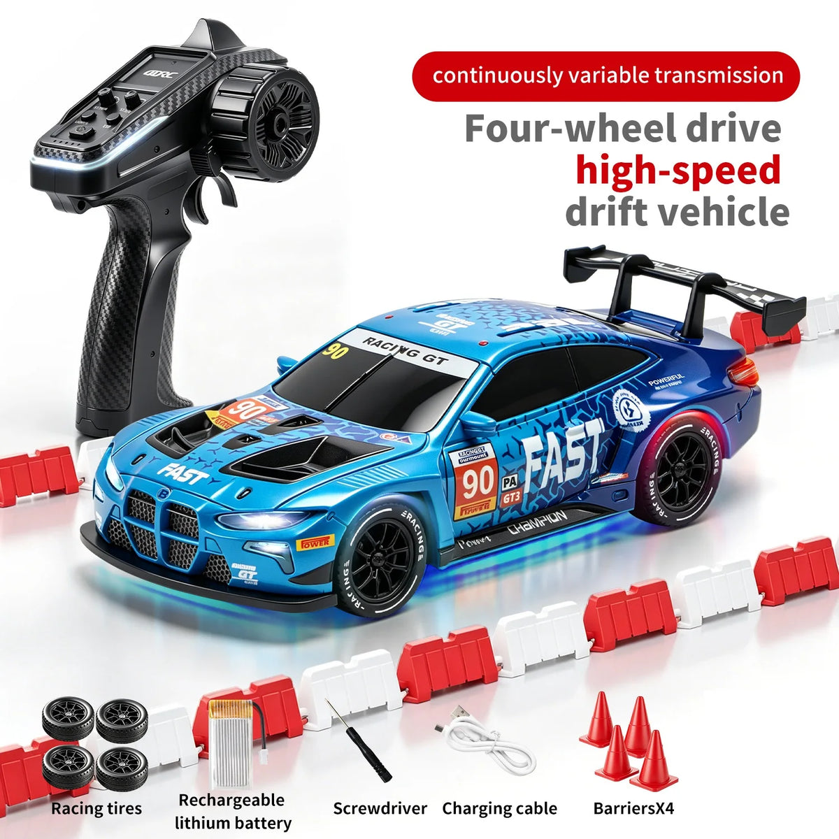 Drift Racer Blue design with full kit