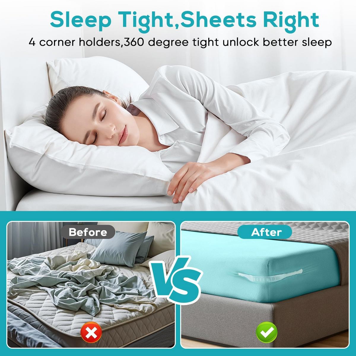 Non-Slip Sheet Holder Clips