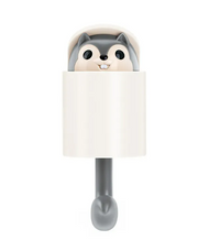 Squirrel wall hook in gray