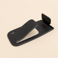 Black flexible door stopper