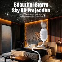 HD starry sky projection in a bedroom